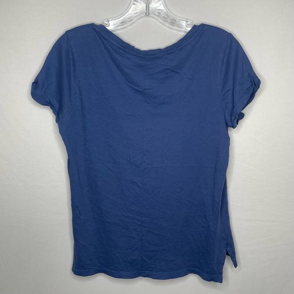 Ralph Lauren Blue V Neck Womens Tshirt- M - Picture 4 of 5